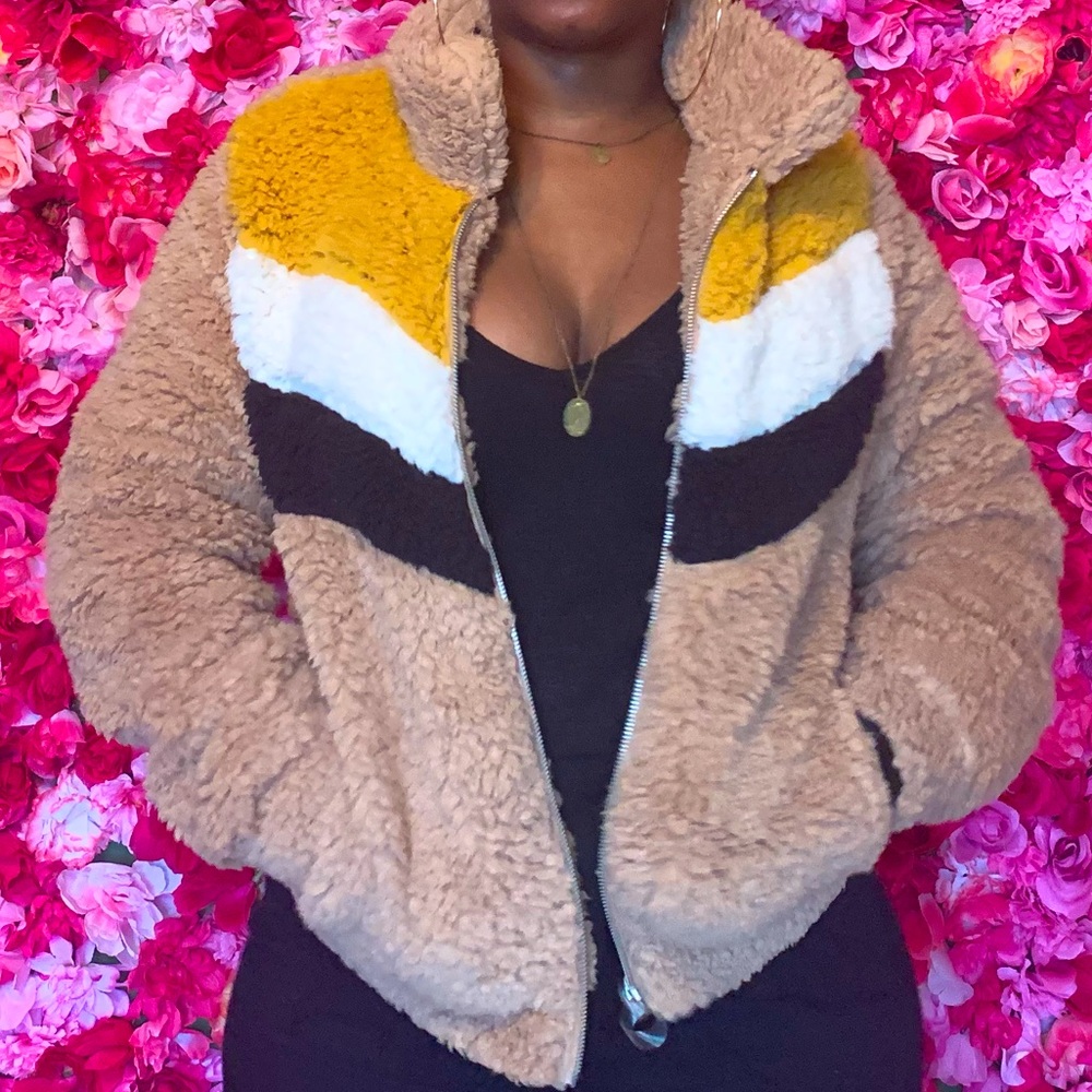 Faux Fur Bomber Jacket